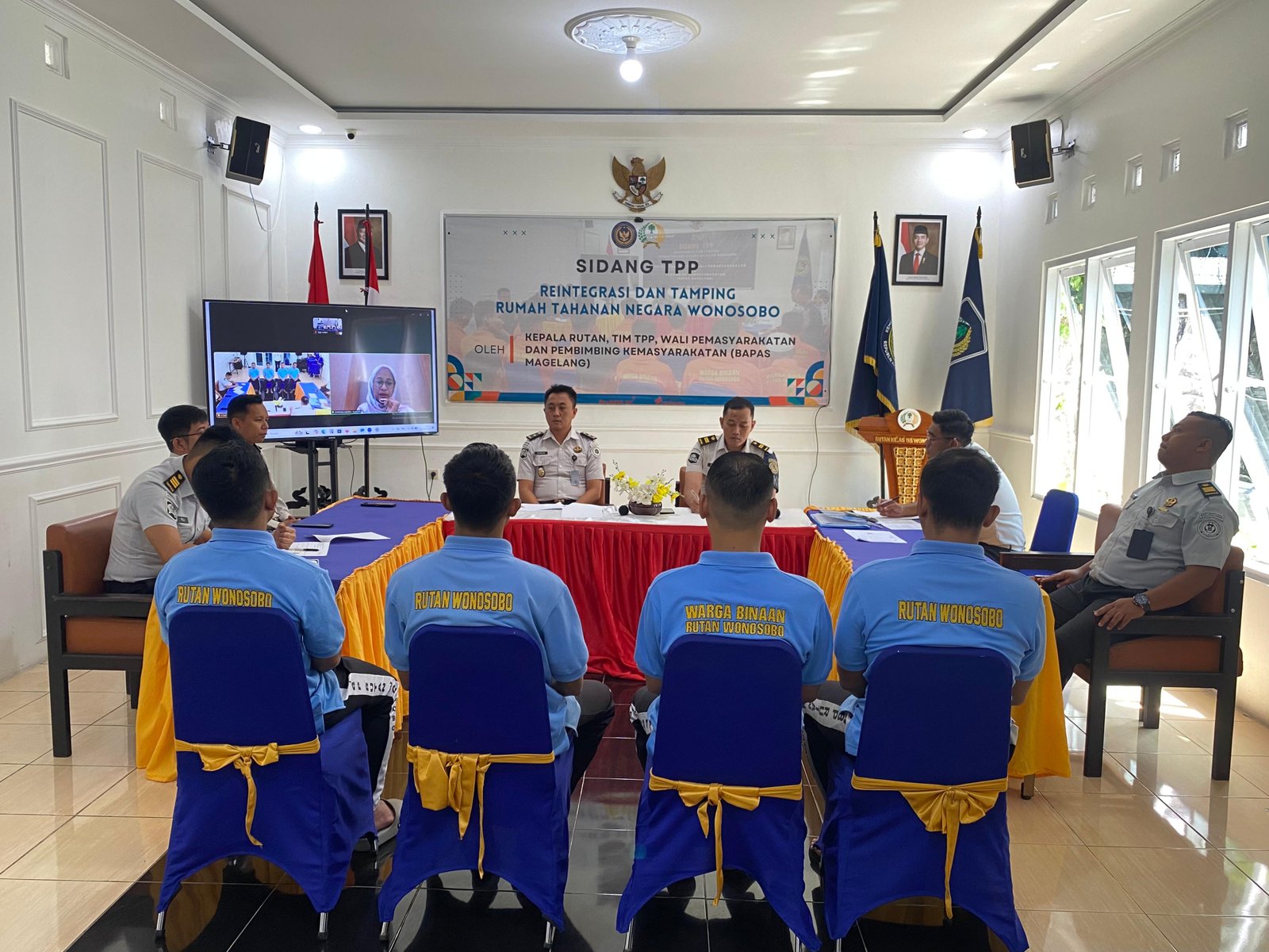 Sinergi Pemasyarakatan, Bapas Magelang Hadiri Sidang TPP di Rutan Wonosobo